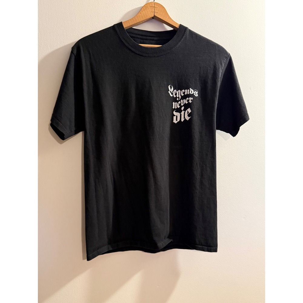 Juice WRLD 999 Club Legends Never Die Black Graphic T-Shirt Mens Medium Tribute